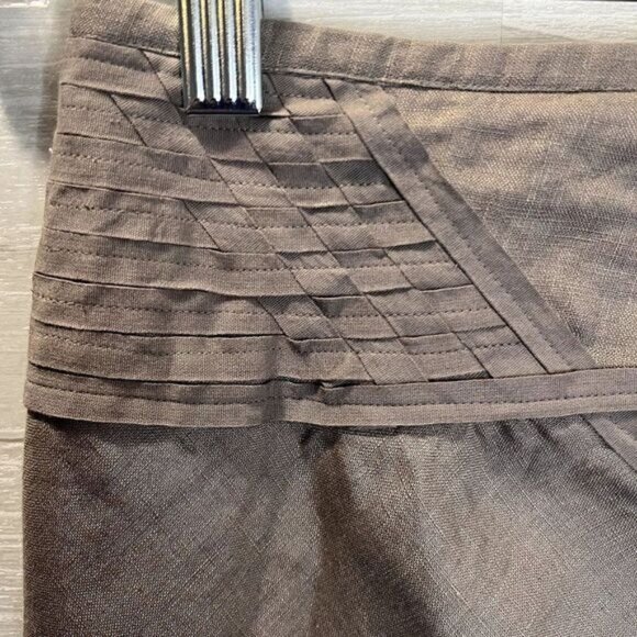 Women's Linen Knee Length Fully lined Skirt NWOT - Picture 5 of 10